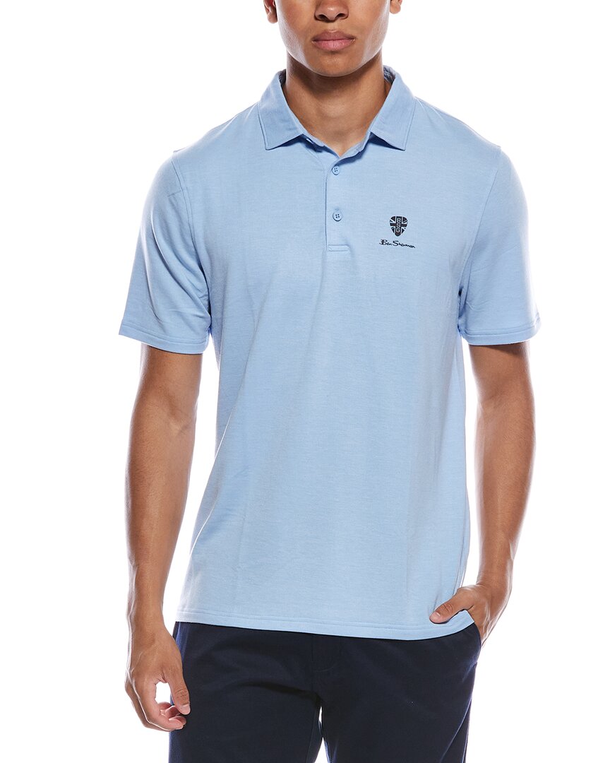 mens Sports Fit Polo Shirt, s, Blue